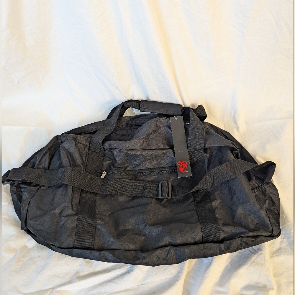 Heys Packable Travel Duffel Bag - Lightweight - Black - Medium Sized - Carry On - Picture 5 of 8